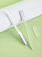 Tuzwa Stainless Steel Eyebrow Razors – Precision Facial Hair Shaper with Safety Blade & Ergonomic Handle for Eyebrow Grooming