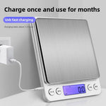 Tuzwa Digital Coffee Scale with Tare Function | Precision Espresso Scale with LCD Display for Pour Over, Drip Coffee & Baking