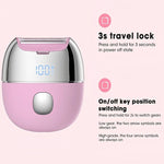 Tuzwa Electric Bikini Trimmer for Women – Waterproof Face & Body Hair Shaver with Stainless Steel Blade, 31–50 Min Battery Life & Dual Power