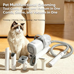 Tuzwa Professional Pet Grooming Vacuum Kit | 5-in-1 Dog & Cat Grooming System with 2L Dust Collection, Powerful Suction & Quiet Pet Hair Removal