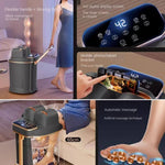 Tuzwa Wireless Remote Control Electric Foot Spa with Heating – ABS Heated Foot Bath for Home Comfort & Relaxation
