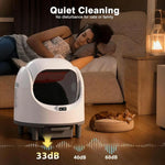 Tuzwa Smart Automatic Self-Cleaning Cat Litter Box | App-Controlled Enclosed Litter Box with Safety Sensors & Advanced Odor Control | Large Capacity for Multi-Cat Homes