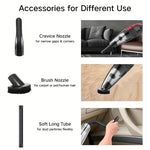 Tuzwa Cordless Handheld Vacuum Cleaner – Strong Suction Portable Car & Home Vacuum, Rechargeable, Lightweight 0.68kg