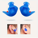 Tuzwa Swimming Earplugs 5 Pairs – Reusable Silicone Ear Plugs for Swimming with Ergonomic Spiral Design, Comfortable Water Sports Earplugs