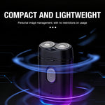 Tuzwa Electric Shaver for Men – Dual Head USB Rechargeable Cordless Portable Razor for Quick Shaving, Travel & Daily Grooming