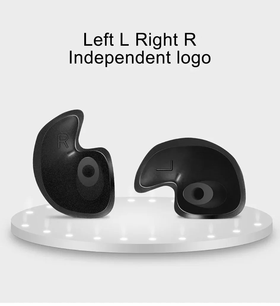 Tuzwa Swimming Earplugs – Waterproof Reusable Silicone Ear Plugs for Swimming & Diving, Comfortable Noise Reduction Earplugs