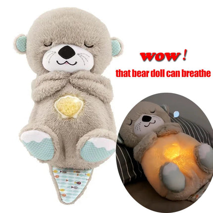 Breathing Teddy Bear with Sound and Soft Light, Newborn Plush Toy – image 5