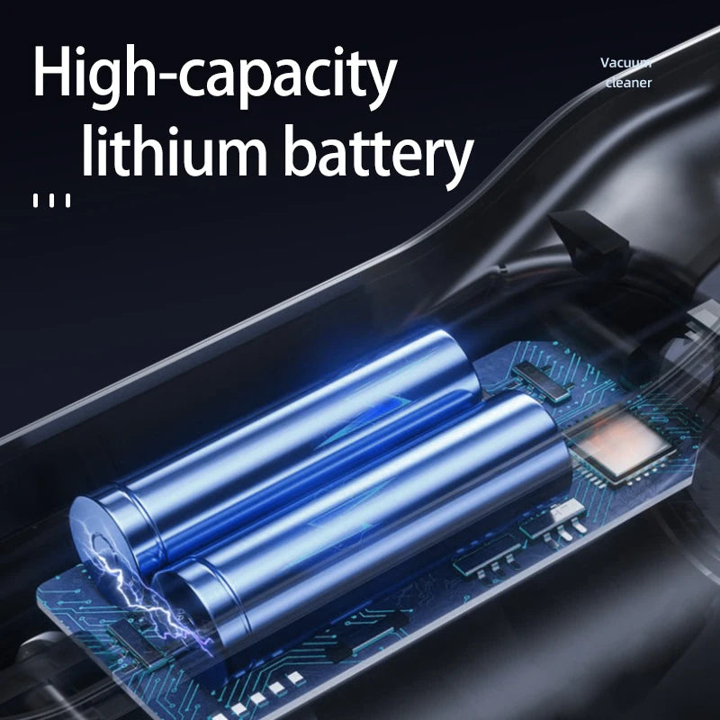 Tuzwa Cordless Car Vacuum Cleaner – Powerful Handheld Vacuum with High Suction, Rechargeable Lightweight Design for Car & Home Cleaning