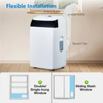 Tuzwa 3-in-1 Portable Air Conditioner with Remote Control – Cooling, Dehumidifier & Fan with Sleep Mode for Bedroom, Home & Office