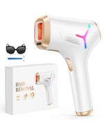 Tuzwa IPL Hair Removal Device with 990,000 Flashes – At-Home Face & Body Hair Remover with Single Lamp Head & Trimmer Attachment