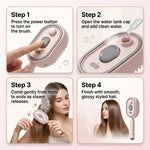 Tuzwa Detangling Hair Comb with Fine & Wide Teeth – Lightweight Durable Plastic Styling Comb with Comfortable Grip for Travel & Daily Hair Care