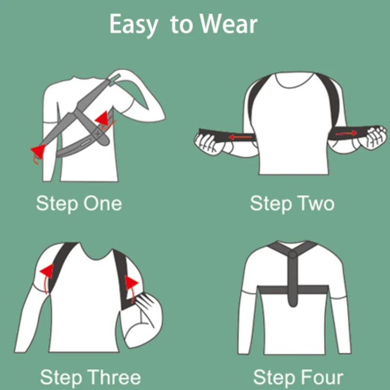 Tuzwa Adjustable Posture Corrector for Men & Women – Breathable Cotton & Neoprene Back Support Brace for Everyday Posture Support
