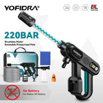 Tuzwa 5-in-1 Cordless Pressure Washer – Battery Powered Portable Car Washer with Adjustable Spray Gun for Car, Patio & Outdoor Cleaning
