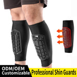 Tuzwa Soccer Shin Guards with Honeycomb Padding – Breathable Anti-Slip Soft Shell Football Shin Pads, Lightweight Unisex Protection, Ages 13+