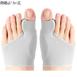 Tuzwa Adjustable Gel Toe Separator for Bunions – Hallux Valgus Big Toe Alignment Support with Soft Cloth Cushion, 1 Pair