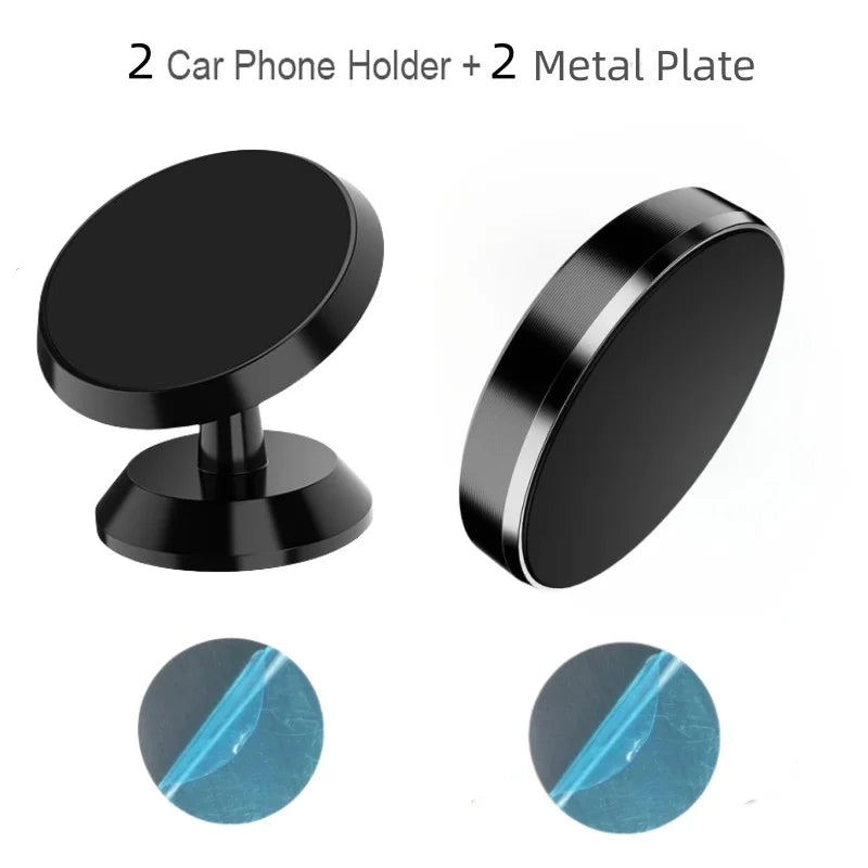 Tuzwa Universal Magnetic Car Phone Mount | Dashboard & Windshield Holder with Powerful Magnetic Grip for iPhone, Samsung, Xiaomi & Android
