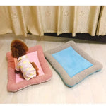 Tuzwa Pet Cooling Mat – Breathable 100% Cotton Summer Bed for Dogs & Cats, Machine Washable Cooling Pet Mat for Comfortable Rest