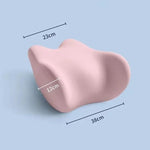 Tuzwa Lumbar Support Pillow for Chair – Ergonomic Memory Foam Back Support Cushion for Office, Home, Car & Travel