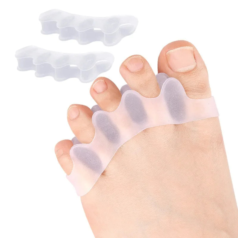 Tuzwa Gel Toe Separators for Bunions & Hammer Toes – Soft Silicone Toe Spacers for Alignment Support, Cushioning & Comfort, 1 Pair