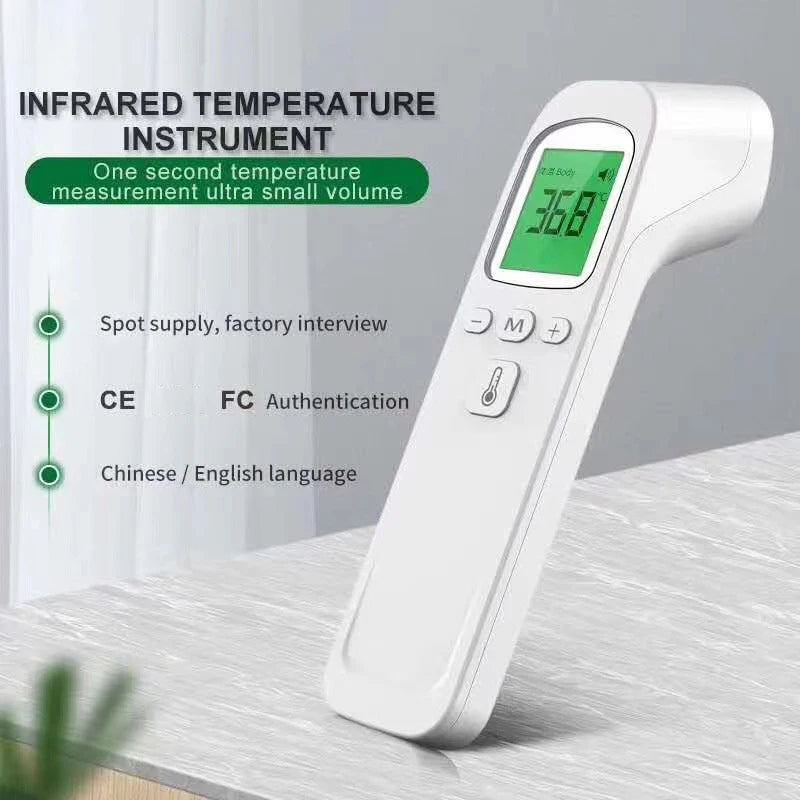 Tuzwa Digital Infrared Forehead Thermometer – Non-Contact No-Touch Body Temperature Thermometer with Quick Measurement & Digital Display