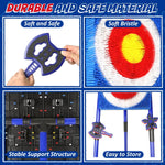 Tuzwa Axe Throwing Target Game Set – Bristle Board with Plastic Throwing Axes for Indoor Outdoor Backyard & Yard Games, Ages 14+