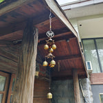 Tuzwa Brass Double Bell Wind Chime – Decorative Metal Hanging Bells for Home, Garden, Patio, Porch & Outdoor Decor