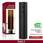 Tuzwa Rechargeable Electric Wine Opener – USB Automatic Wine Bottle Corkscrew with Charging Base for Easy Cork Removal