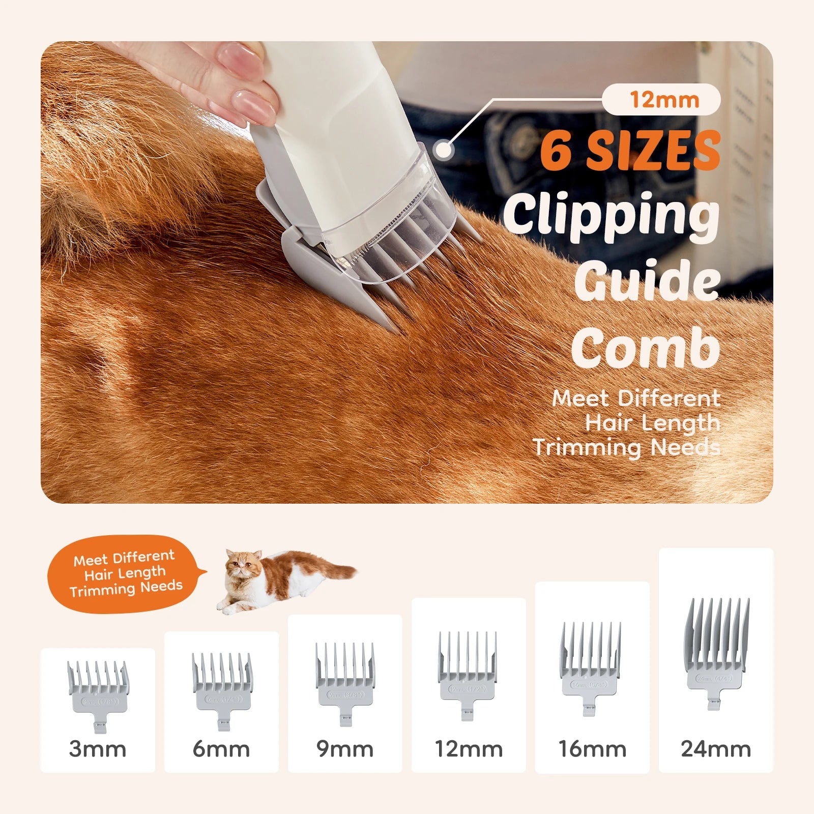 Tuzwa Professional Pet Grooming Vacuum Kit | 2.5L Large Capacity Dog & Cat Grooming Vacuum with 5 Grooming Tools, 3 Suction Modes & Quiet Clippers