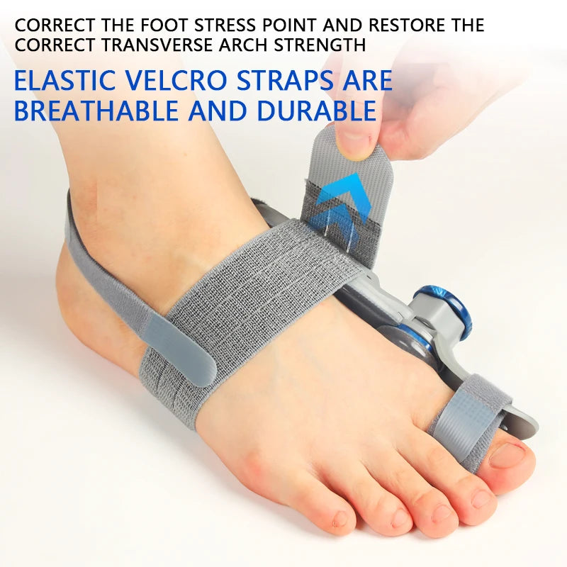 Tuzwa Adjustable Rotating Toe Separator – Big Toe Alignment Bunion Splint & Pedicure Foot Care Tool for Daily Comfort