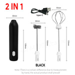 Tuzwa Electric Coffee Frother & Milk Whisk | USB Rechargeable Handheld Milk Frother for Latte, Cappuccino, Matcha & Baking
