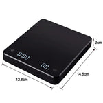 Tuzwa Digital Coffee Scale with Timer & LED Display | Precision Espresso Scale for Pour Over, Espresso & Home Brewing