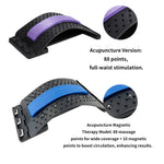 Tuzwa Adjustable Back Stretcher – Multi-Level Lumbar Stretching & Massage Tool for Lower Back Support, Posture, Relaxation & Daily Comfort
