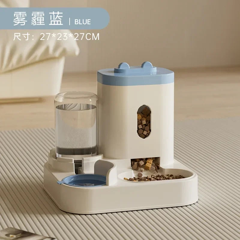 Tuzwa Automatic Dog feeder & Water Dispenser | Large Capacity Food Storage & Drinking Station for Cats & Dogs