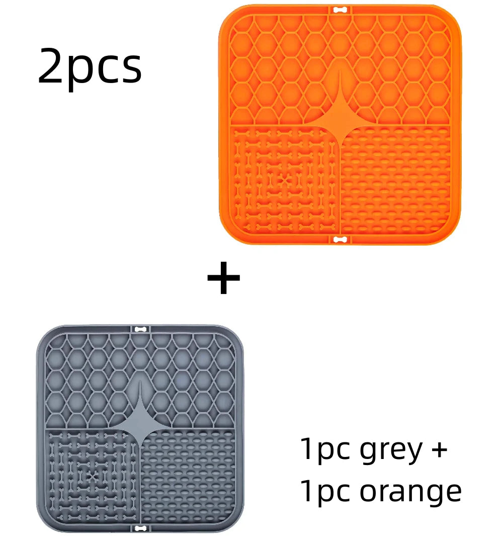 Tuzwa Lick Mat for Dogs – Slow Feeder Dog Licking Mat with Suction Base, Interactive Enrichment & Training Tool for All Breeds