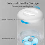 Tuzwa 5L Automatic Pet Feeder & Water Dispenser Station | Gravity Dog & cat automatic pet feeder Set | Large Capacity Feeding System for Cats & Small Dogs