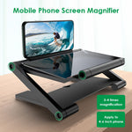 Tuzwa 8-Inch Phone Screen Magnifier – Mobile Video Screen Amplifier with Adjustable Height Stand, Portable Smartphone Viewer for Movies & Videos