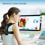 Tuzwa Adjustable Posture Corrector for Men & Women – Breathable Cotton & Neoprene Back Support Brace for Everyday Posture Support