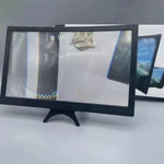 Tuzwa 12-Inch Curved Phone Screen Magnifier – Foldable Smartphone Screen Amplifier for Movies, Videos & Mobile Viewing