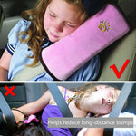 Tuzwa Kids Car Head Support Pillow with Adjustable Strap – Soft Travel Neck Cushion for Children, Road Trips & Car Rides