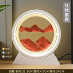 Tuzwa LED Moving Sand Art Table Lamp with 3D Sandscape – Relaxing Night Light & Decorative Desk Lamp for Bedroom, Office & Home
