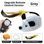 Tuzwa Interactive Cat Toy – Automatic Sensing Moving Plush Mouse Toy for Cats & Kittens, USB Rechargeable Electronic Cat Mouse Toy