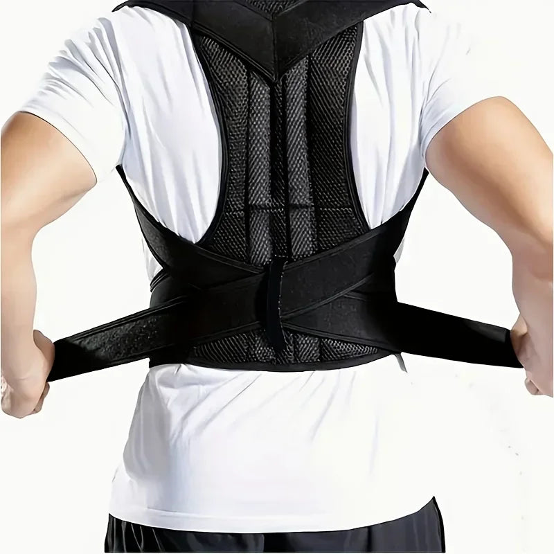 Tuzwa Posture Corrector for Men & Women – Invisible Adjustable Back Support Belt, Lightweight Breathable Posture Brace for Adults