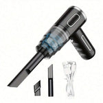 Tuzwa Cordless Handheld Car Vacuum Cleaner – Strong Suction Portable Vacuum with Li-Ion Battery & Multi-Nozzle Cleaning