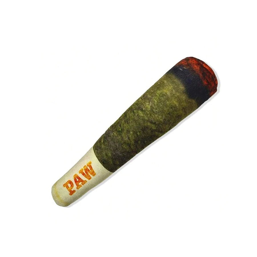 Tuzwa Dog Chew Toy – Interactive Soft Fleece Plush Squeaky Cigar Toy for Small & Medium Dogs
