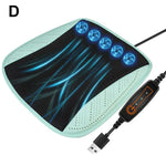 Tuzwa Car Cooling Seat Cushion with 5 Adjustable Fans – USB-Powered Ventilated Car Seat Pad for Summer Driving Comfort