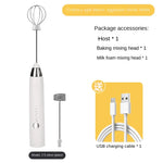 Tuzwa Wireless Electric Milk Frother & Egg Beater | USB Rechargeable Handheld Milk Frother for Coffee, Latte, Cappuccino & Matcha