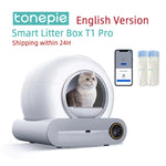 Tuzwa 65L Automatic Self-Cleaning Cat Litter Box | Fully Enclosed Smart Litter Box with Odor Control