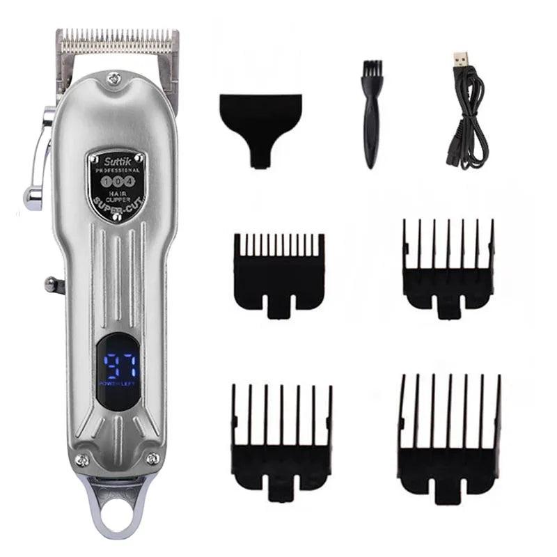 Tuzwa Dog Hair Clippers – Rechargeable Low Noise Cordless Dog Grooming Trimmer, Lightweight Electric Pet Clippers for Home Grooming