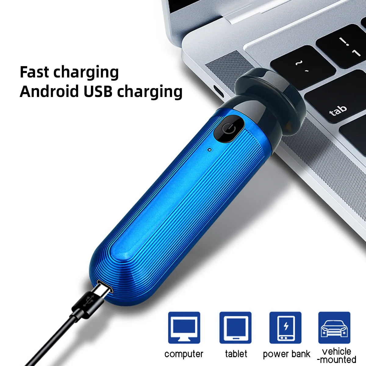 Tuzwa Mini Electric Shaver for Men – Rechargeable Portable Metal Electric Razor with Close Shave Design, Fast Charging & Easy Cleaning