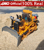 Tuzwa 4WD RC Excavator & Dump Truck – Alloy Remote Control Construction Vehicles with Lights, Sounds & Rechargeable Lithium Battery